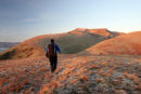 06-1539 Hill Walker and Blencathra at Dawn, Lake District, Cumbria
